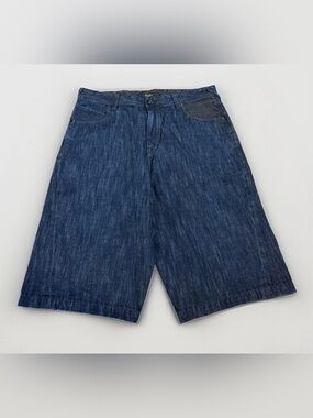Y2K Sean John Baggy Denim Shorts Jorts Jean Shorts Oversized Streetwear Size 36